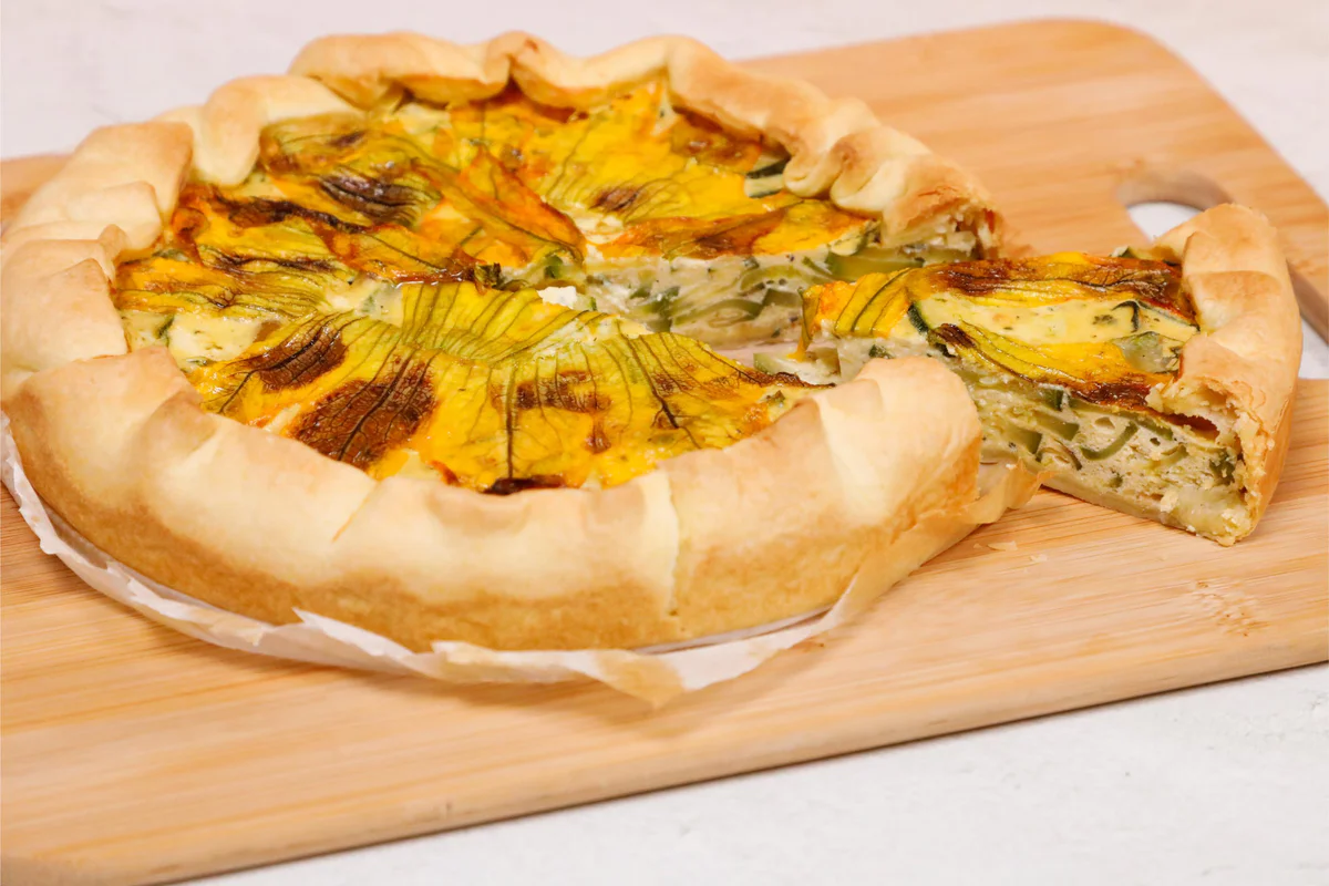 torta-salata-fiori-di-zucca-ricotta-di-capra