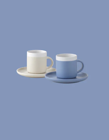 Set tazzine caffè con piattino