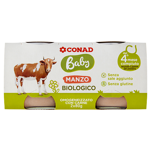 Manzo Biologico Omogeneizzato con carne