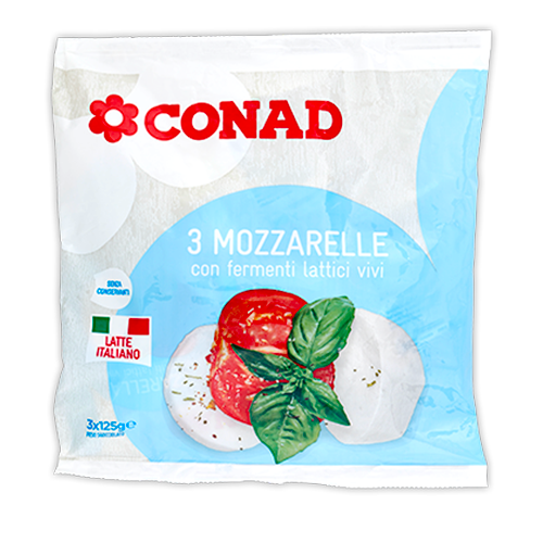 Mozzarelle Conad  con fermenti lattici vivi