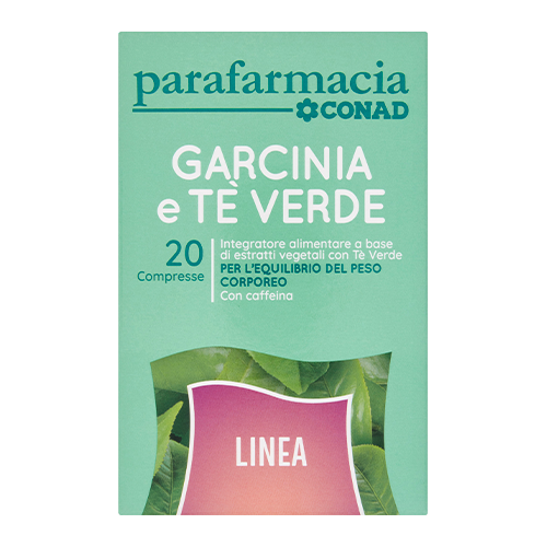 Garcinia e Tè verde per l'equilibrio del peso corporeo 20 compresse