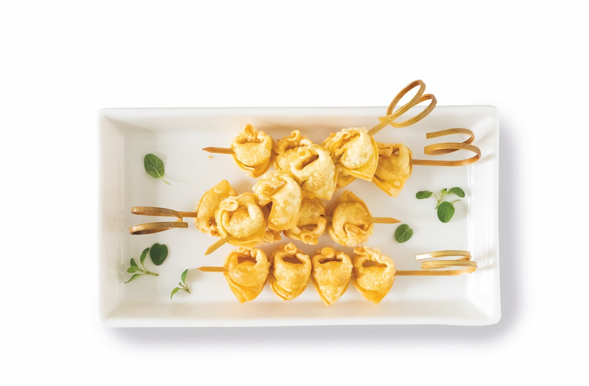 spiedino di tortellini fritti