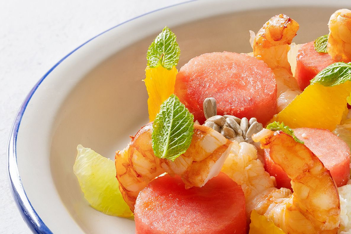 Code di gambero in insalata estiva