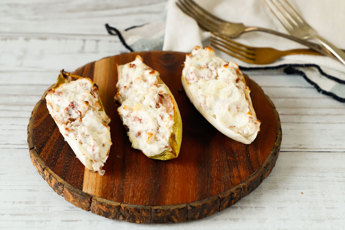 indivia-belga-al-forno-con-speck