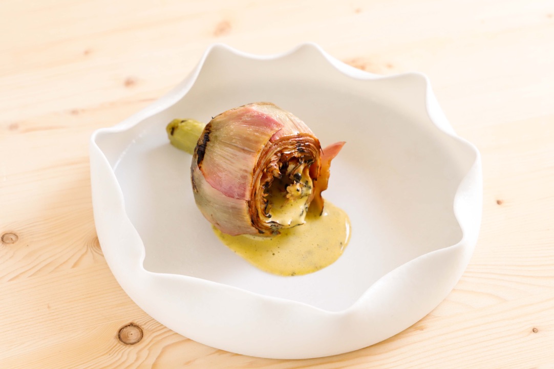 carciofo-ripieno-di-zabaione-con-crema-di-tartufo-thumbnail